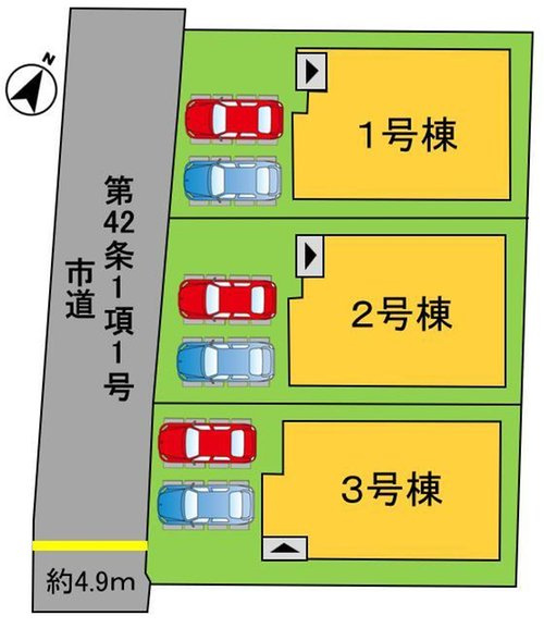 よかタウン　岡山市南区福島2丁目【仲介手数料無料】の区画図