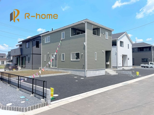 笠間市旭町第5　新築戸建て　5号棟の外観|ご予約を頂ければ、『平日』はもちろん『早朝』や『夜間』もご見学可能です♪お気軽にお申し付けください♪