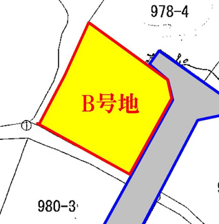 【土地図】 | 建築条件なし　三城町売地　B号地