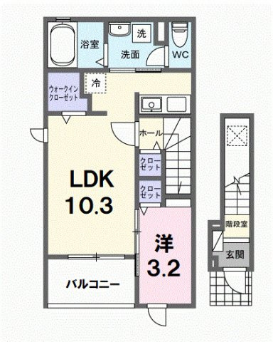 サニー　アヴニールの間取り