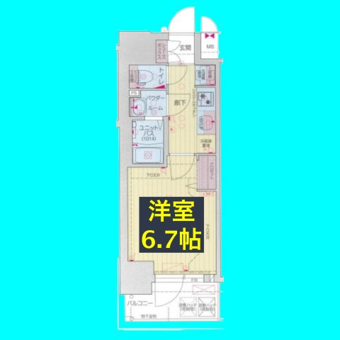 プレサンス太閤通ファシールの間取り