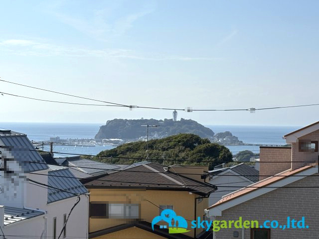 鎌倉市七里ガ浜２丁目２期　新築戸建　全1棟1号棟の展望|天候により、江の島はもちろん、富士山・伊豆半島方面を遠望