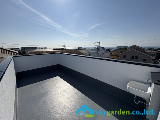 鎌倉市七里ガ浜２丁目２期　新築戸建　全1棟1号棟のバルコニー|このバルコニー（屋上）が大きな魅力です