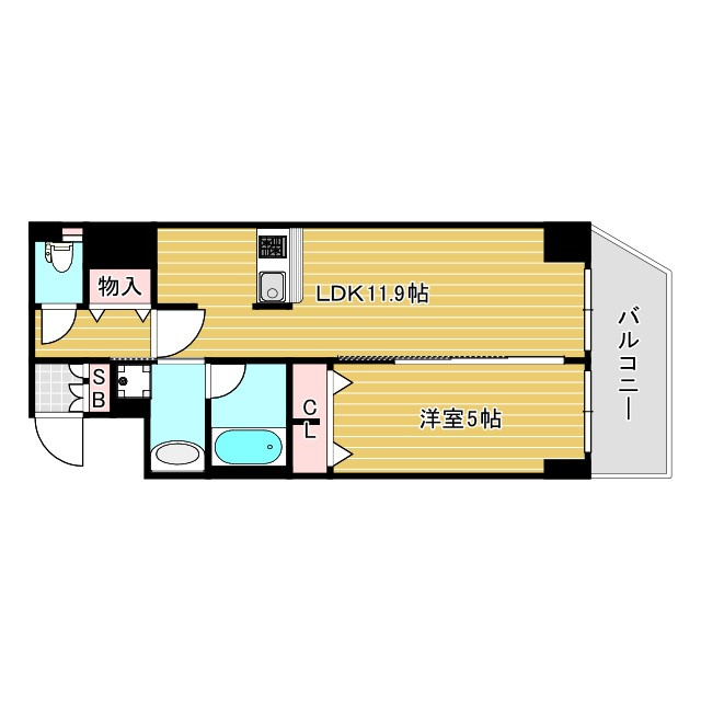 プレサンス阿波座駅前の間取り