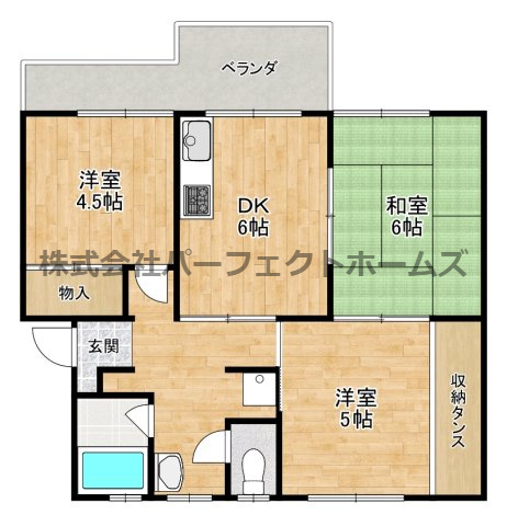 浅田香里ケ丘住宅の間取り