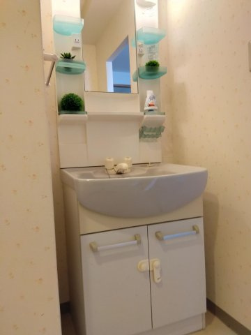 ロックベアーヒルズⅢの洗面所|明るい洗面所です