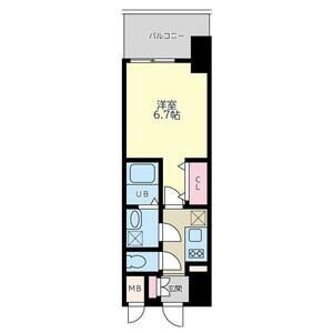 Quintet NAMBAの間取り