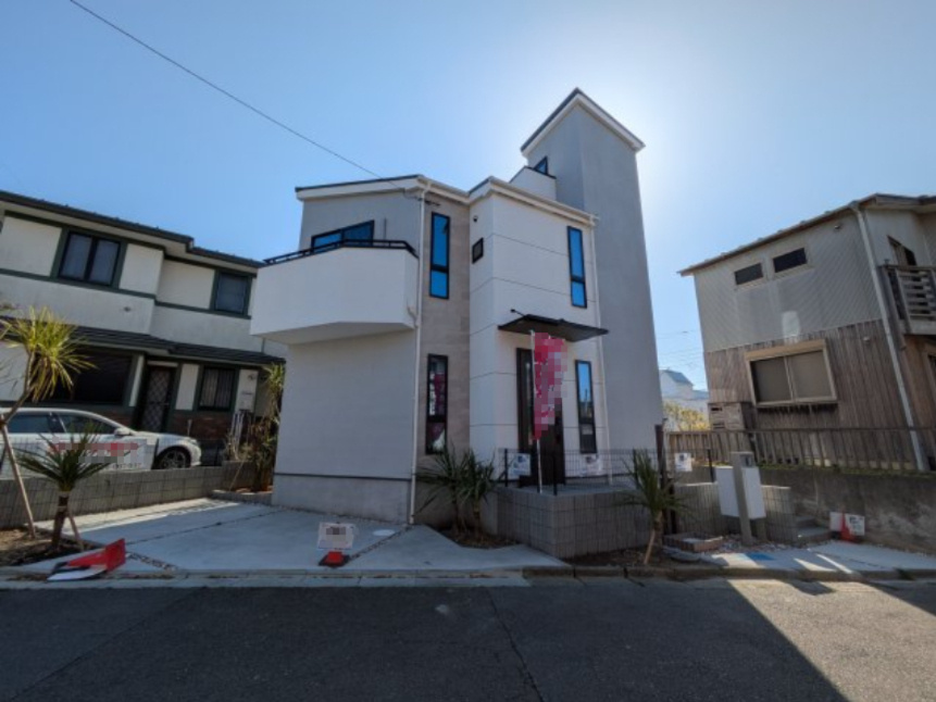 海徒歩8分！ルーフバルコニー付　新築戸建の外観|外観
