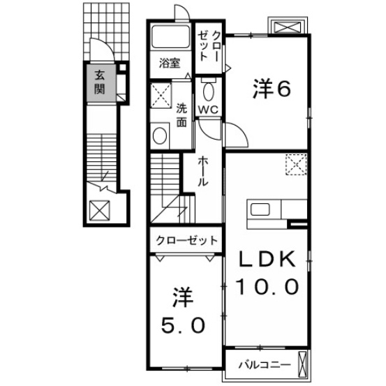 【間取り】 | サイネリアＡ