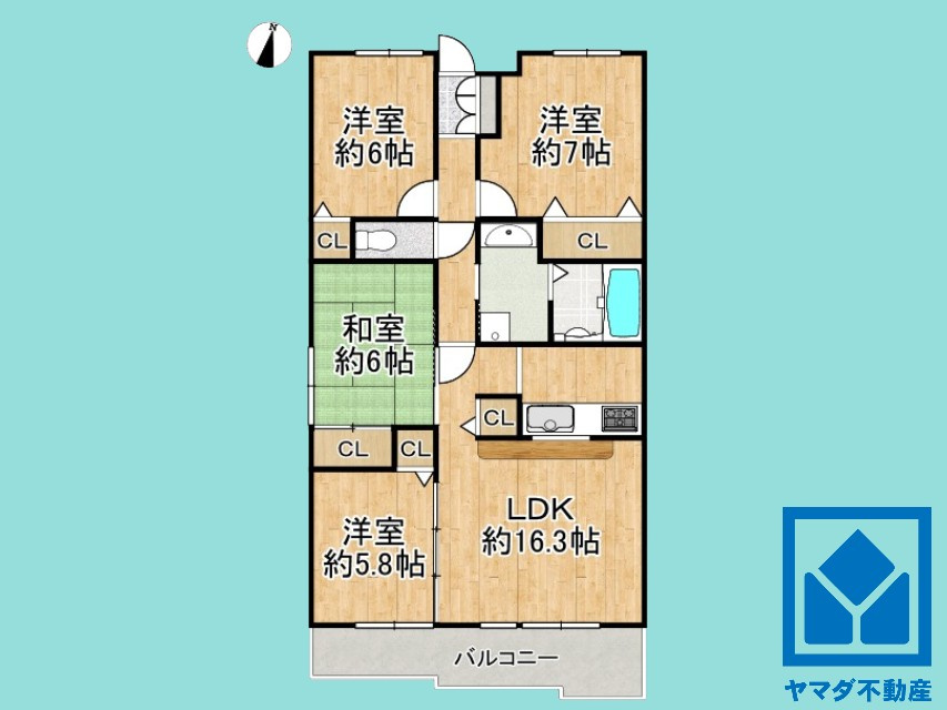 パデシオン桃山南の間取り