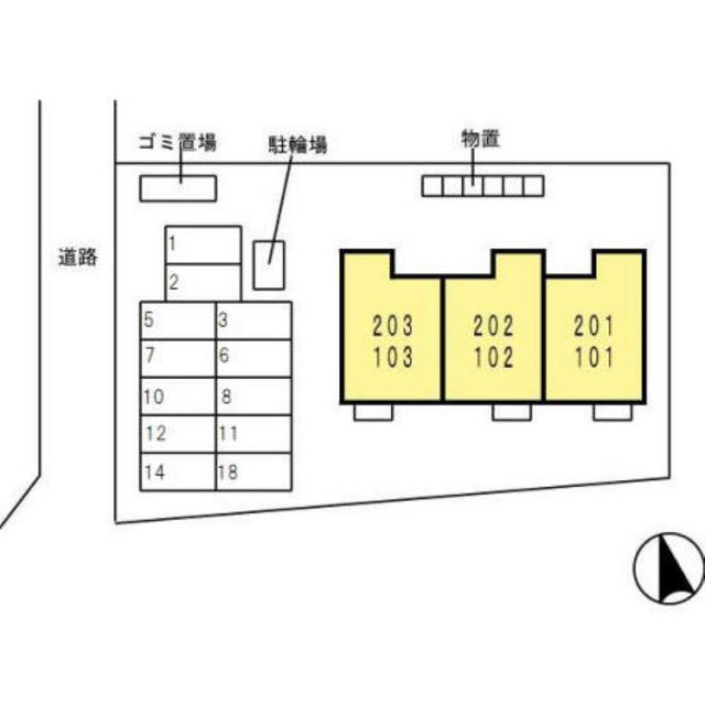 羽島郡笠松町円城寺のアパートの外観