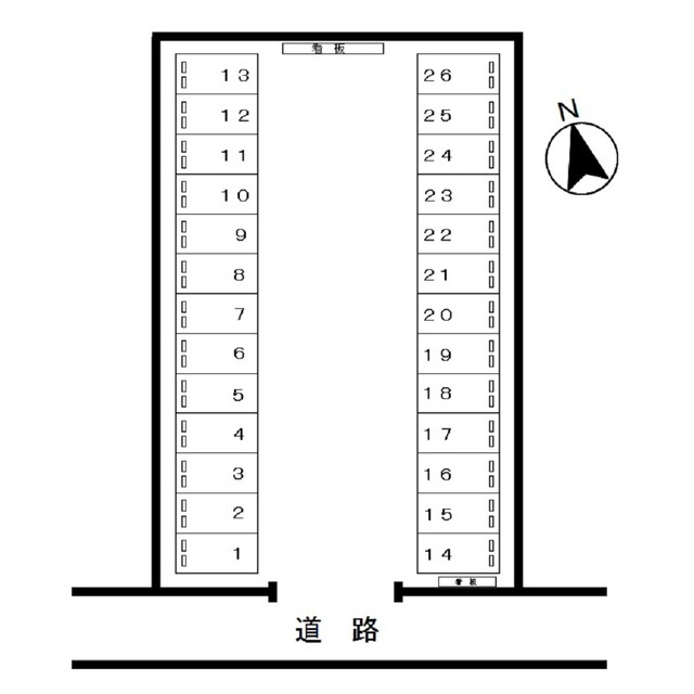 岐阜市柳津町南塚１丁目の駐車場の間取り