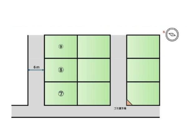 和歌山市有家分譲地（8号地の内容）の土地図