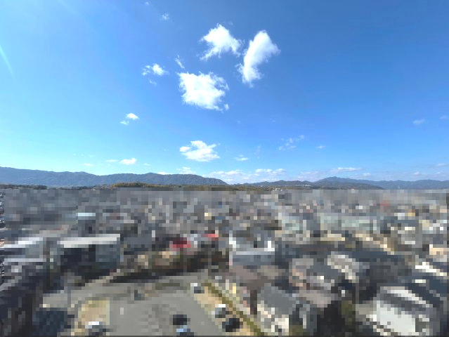 【成約済】グランマークシティ東向日駅前の展望|見晴らしの良い眺望。
気持ちの良い朝が迎えられます！