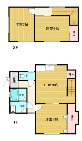 【間取り】 | 日野町貸家