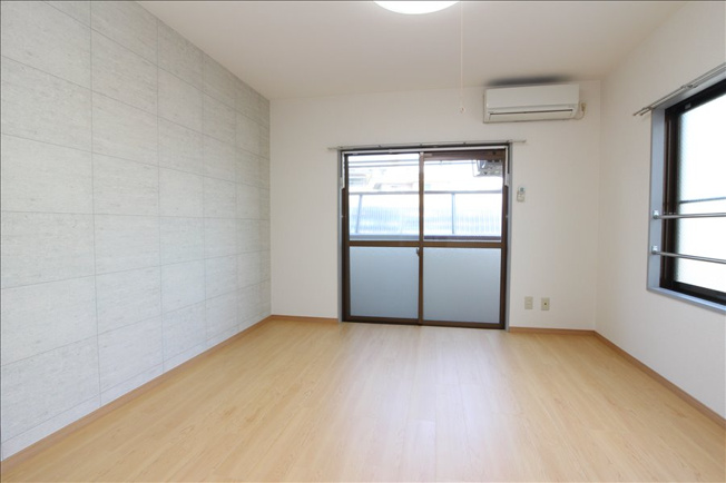 【寝室】 | ユニテック渡鹿 | 写真は105号室のものになりますので事前にご了承ください