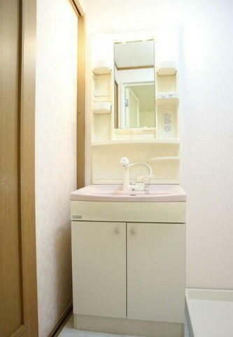 熊本市南区南高江６丁目の賃貸マンションの独立洗面台