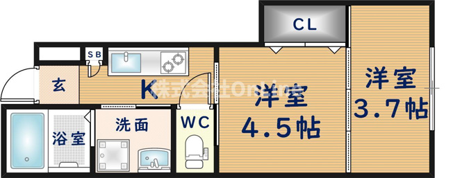【間取り】 | COSMO WAKAEMINAMI