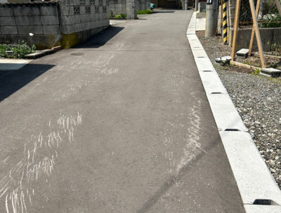 【周辺】 | 弘前市松原東３丁目・売地 | 前面道路南西側
弘前市の除雪が入ります
