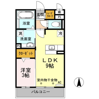 【間取り】 | ヴィオーラ八番 A