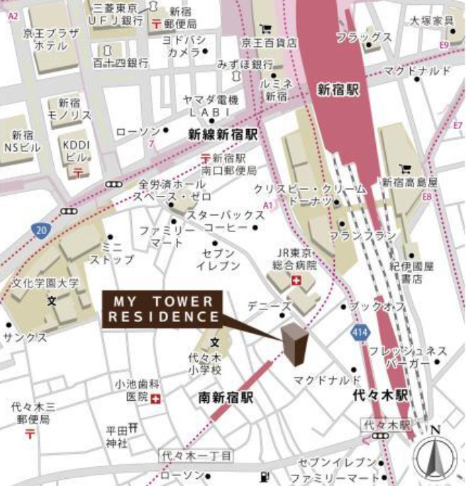 MY TOWER RESIDENCEの地図