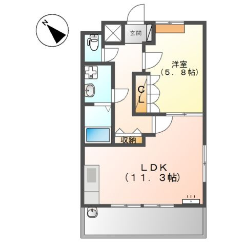 プチボナールの間取り