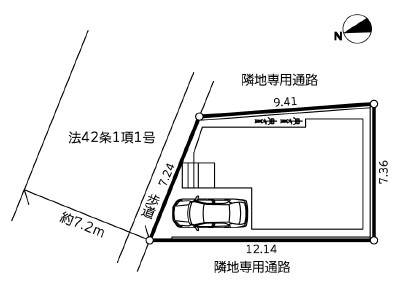 【区画図】 | 寒川町中瀬　新築戸建