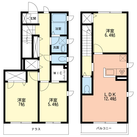 メゾンルミナスAの間取り