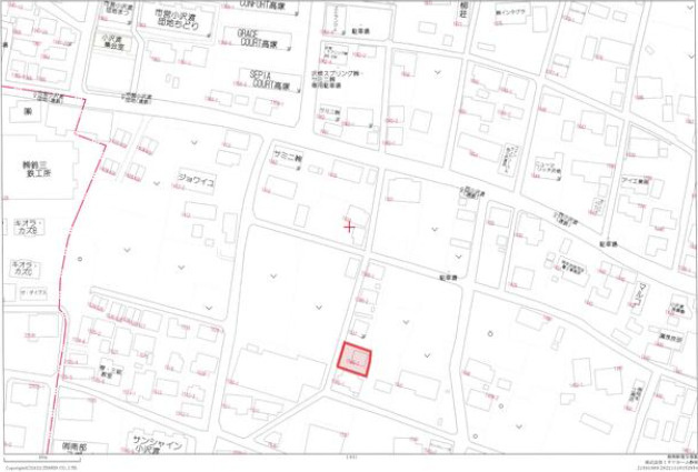 売土地　中央区小沢渡町の前面道路含む現地写真