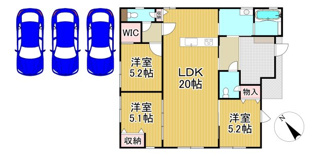 【間取り】 | 川辺郡猪名川町若葉1丁目43の12　新築一戸建て