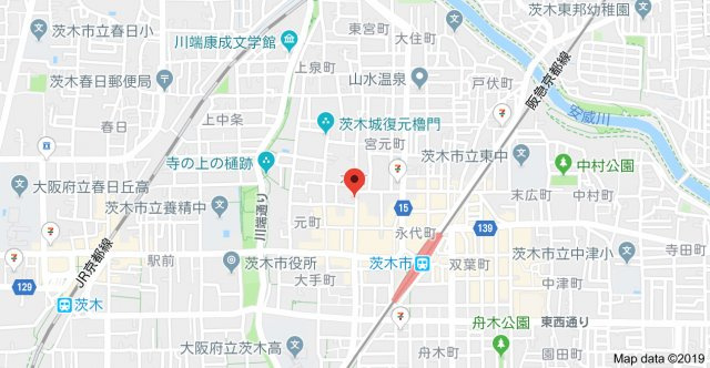 エール茨木本町～aile～の地図