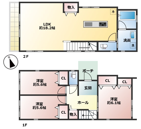 【間取り】の画像