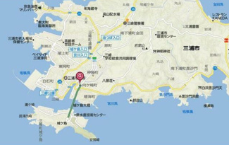 【地図】 | 三浦市向ヶ崎町 売地