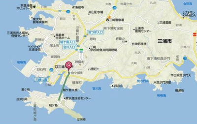 【地図】 | 三浦市向ヶ崎町 売地