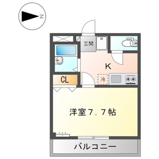 【間取り】 | ディアドリーム | 1K