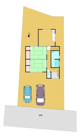 高松市国分寺町福家　リノベ住宅の区画図