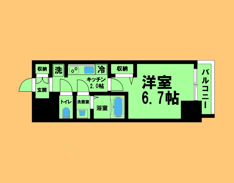 ディアレイシャス浅間町ステーションフロントの間取り