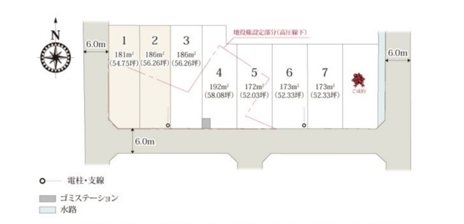 【区画図】 | 熊谷市上之第8期　ワイウッドコート　新築戸建　全8区画　1号棟