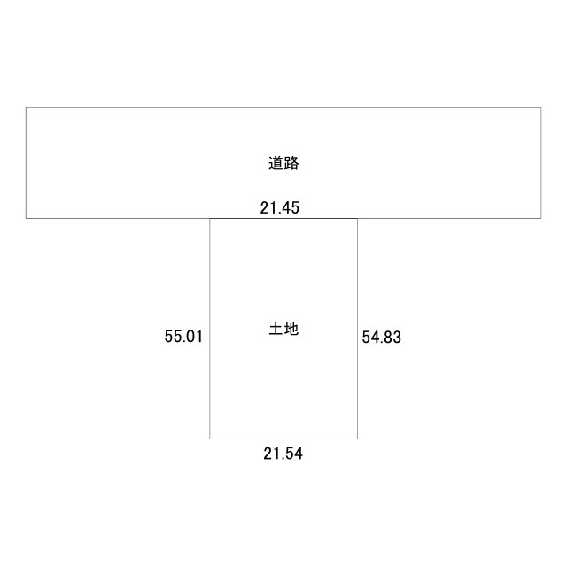 網走市呼人63番13土地の土地図