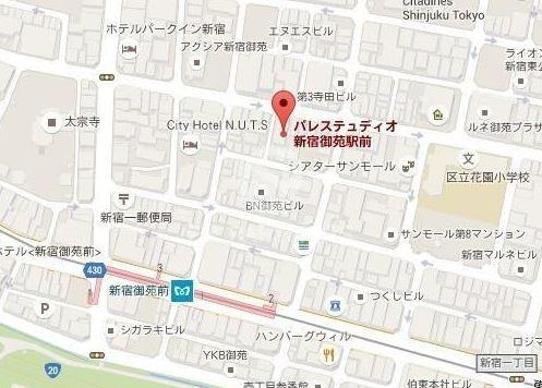 パレステュディオ新宿御苑駅前の地図|パレステュディオ新宿御苑駅前
