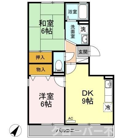 サンピア・Kの間取り