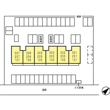 サンピア・Kの区画図