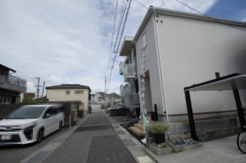 桟橋通4丁目　新築戸建　クレイドルガーデン　１号棟の前面道路含む現地写真