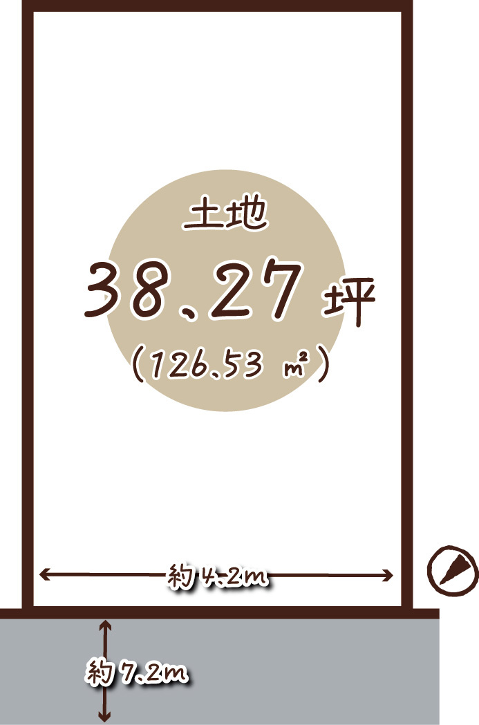 島本町桜井1丁目の区画図
