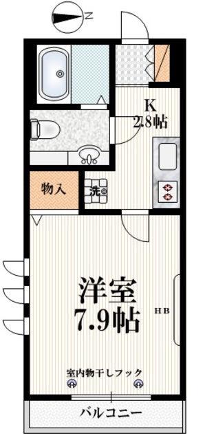 アビタシオンウルバーナの間取り|【間取り】　角部屋２面採光
