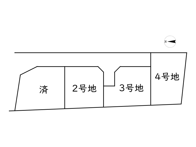 姫路市勝原区山戸/4号地の区画図