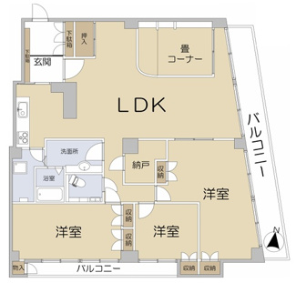 【間取り】 | 豊中パークハイツ