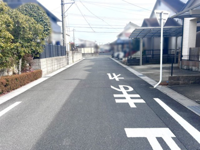 【前面道路含む現地写真】 | 四日市市垂坂新町 | 前面道路