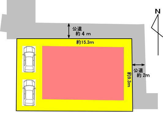 高崎市大橋町　リフォーム住宅の区画図