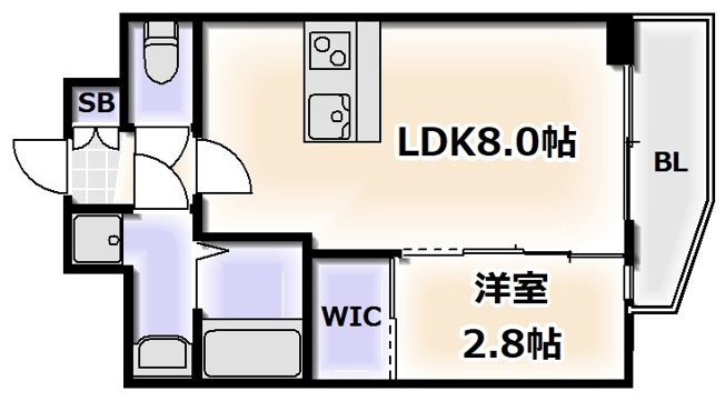 【間取り】 | セレニテ難波ミラク弐番館